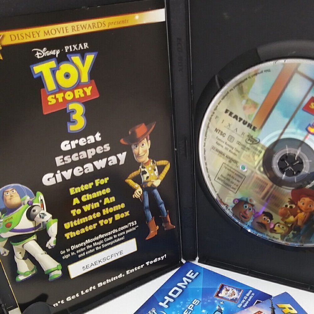 Toy Story 3 DVD Woody Buzz Lightyear Tom Hanks Tim Allen Animation Pixar 2010 - Picture 6 of 7